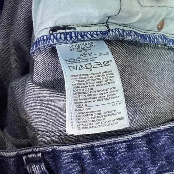 Gap 1969 Womens 27 Regular Midrise Perfect Boot Jeans Blue Spandex Medium Wash - Picture 9 of 9